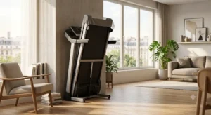 Tapis de course pliant compact idéal pour gagner de la place en appartement