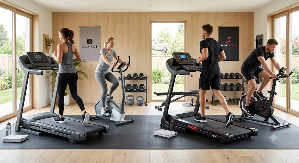 Comparatif général des équipements de fitness à domicile entre Domyos ou Sportstech