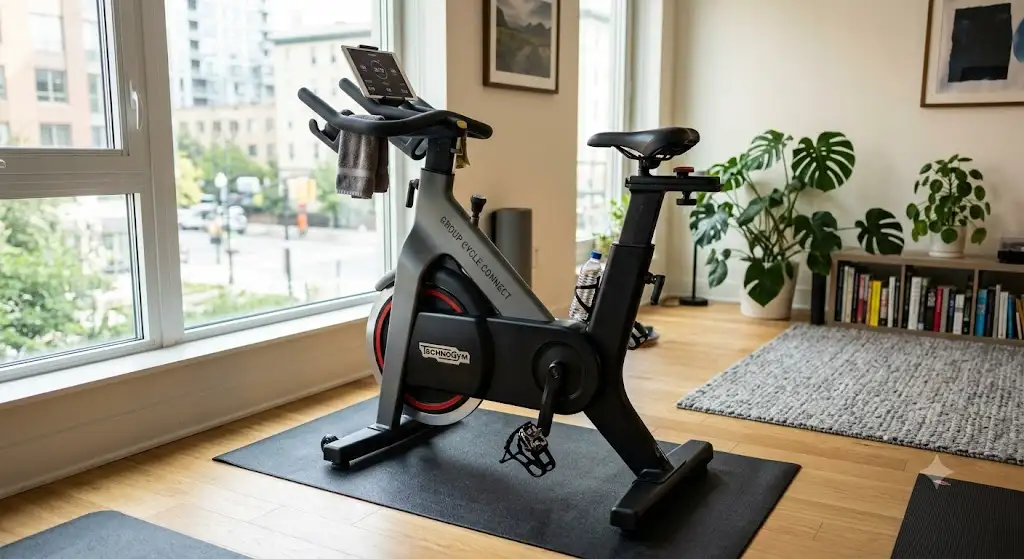 Vélo de biking spinning moderne pour entraînement cardio à domicile