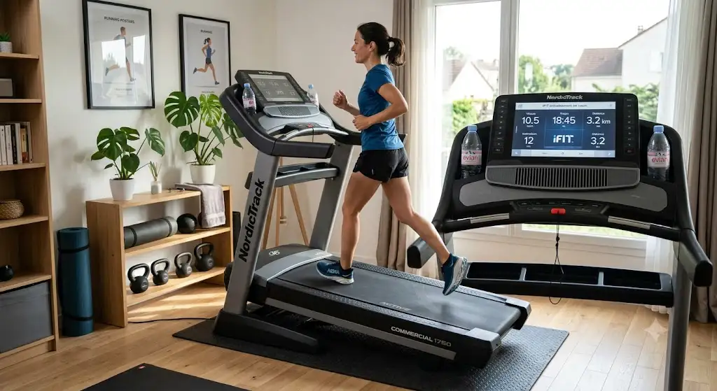 tapis de course inclinaison motorisée pour entraînement cardio à domicile.