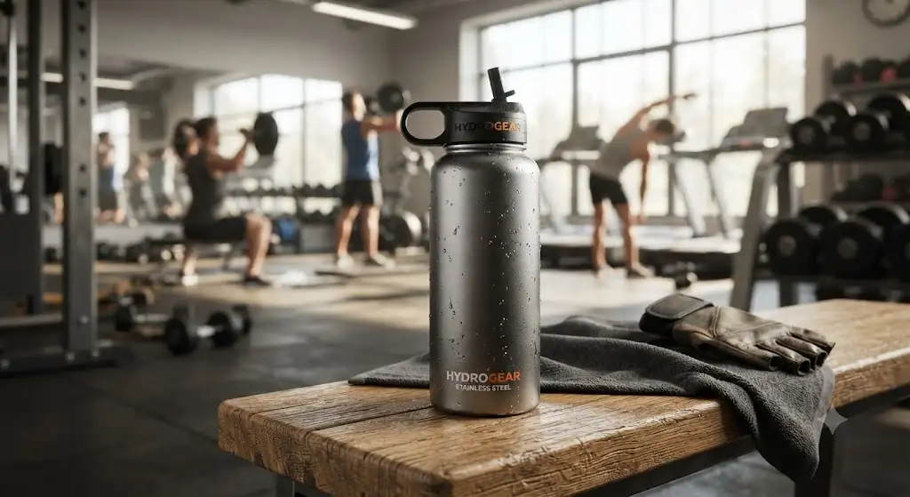 Gourde de sport isotherme en acier inoxydable pour garder les boissons fraîches pendant l entrainement